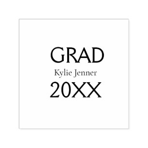 Grad bold letter name 20XX graduation year simple Self-inking Stamp