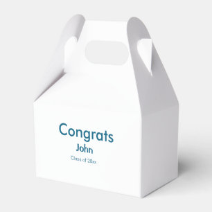 grad boy add name congrats date year text favour box