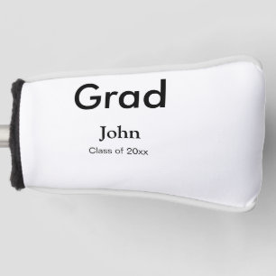 grad boy add name congrats date year text golf head cover