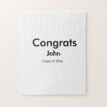 grad boy add name congrats date year text jigsaw puzzle<br><div class="desc">design</div>