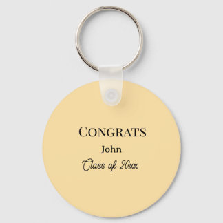 grad boy add name congrats date year text key ring