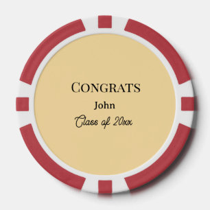 grad boy add name congrats date year text poker chips