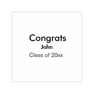 grad boy add name congrats date year text self-inking stamp