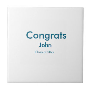 grad boy add name congrats date year text tile