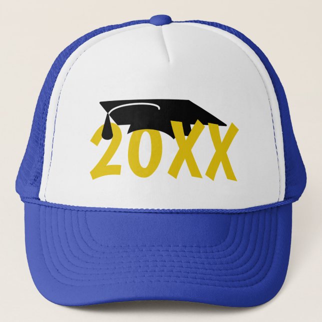 Grad Cap 20XX Graduation Trucker Hat (Front)
