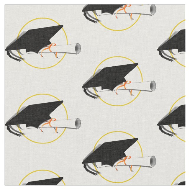 Grad Cap and Diploma Fabric (Close Up)