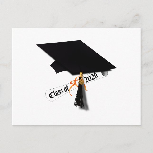 Grad Cap Class of 2026 Graduation Postcard (Front)