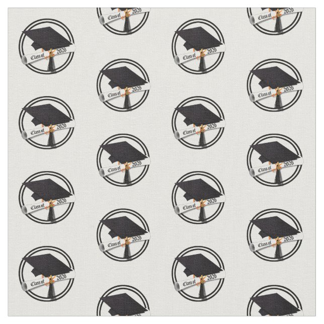 Grad Cap Diploma Class of 2026 Graduation Fabric (Close Up)
