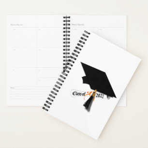 Grad Cap Diploma Class of 2027 Graduation Planner