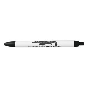 Grad Cap Graduation Blue Ink Pen