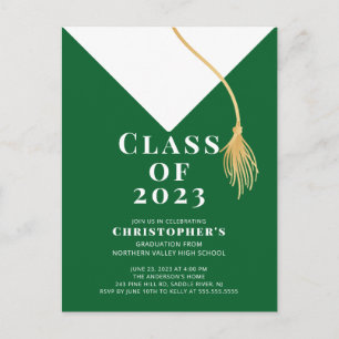 Grad Cap Graduation Party Invitation