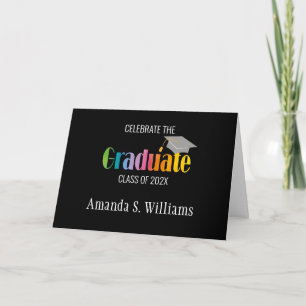 Grad Cap Graduation Party Invitation