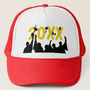 Grad Cap Toss Graduation Trucker Hat