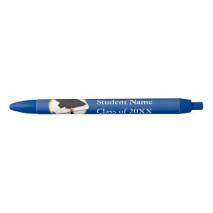 Grad Cap with Diploma Graduation Blue Ink Pen