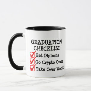 Grad Checklist Mug - Funny Graduation Plan Gift