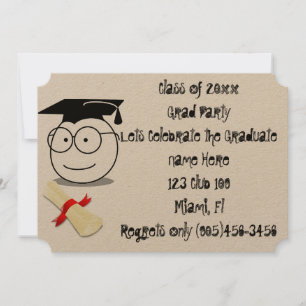 Grad Class Fancy Personalise Name Destiny Personal Invitation