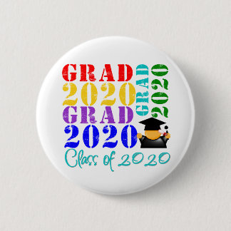 Grad  Class of 2020 6 Cm Round Badge