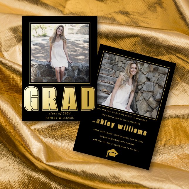 GRAD Class of 2026 graduation foil announcement (Creator Uploaded)