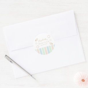 Grad Club Beach Party Classic Round Sticker