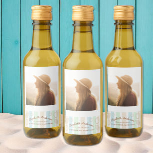 Grad Club Beach Party Wine Label