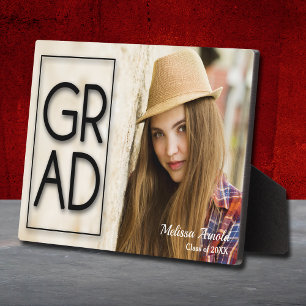 Grad Frameless Photo Tabletop Easel Back Plaque