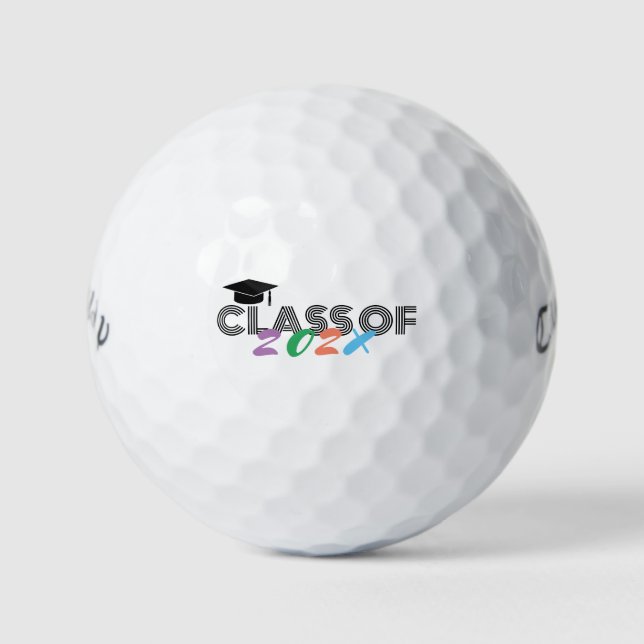 Grad Golf Balls - Class Of Year Personalised (Front)