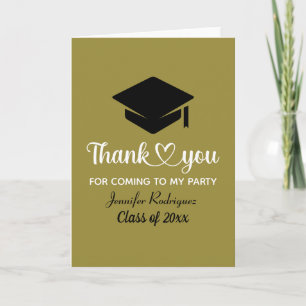 Grad Graduate Cap Thank You For Coming To My Party