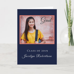 Grad Graduate Class Congratulations Personalise Card