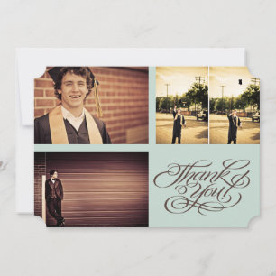 Grad Graduate Graduation THANK YOU Photo Card