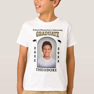 Grad Graduate Photo Graduation Gold Custom  T-Shirt