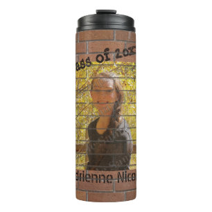 Grad Graffiti Photo on Bricks Thermal Tumbler