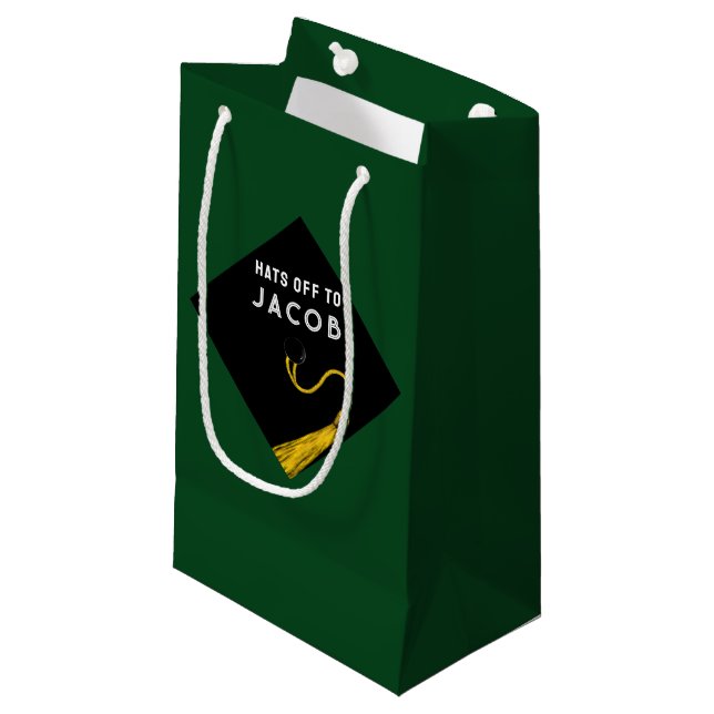 Grad Green 2025 Medium Gift Bag (Front Angled)