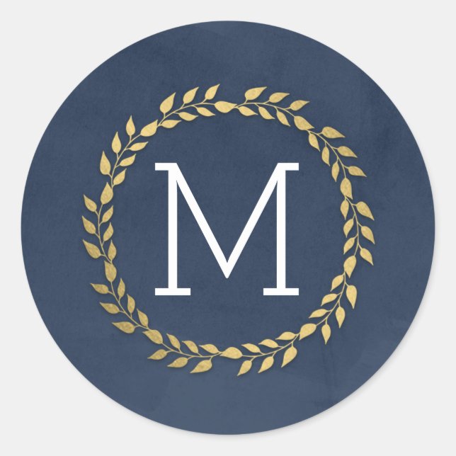 Grad Initial EDITABLE COLOR Graduation Stickers (Front)