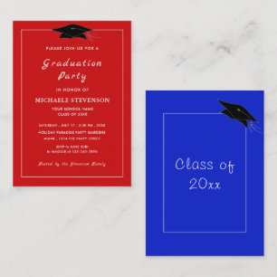 Grad Invitation with Your Favourite Colours and Fo