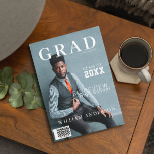GRAD Magazine Photo Graduation Invitation