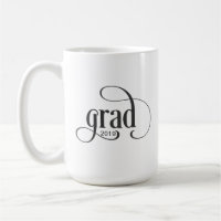 Grad Modern Script Typography Class Year
