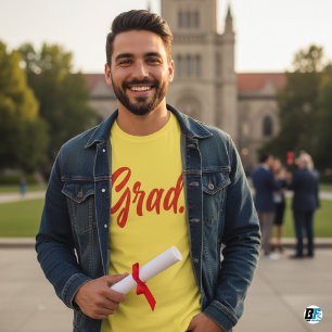 Grad Modern Trendy Graduation Personalised T-Shirt