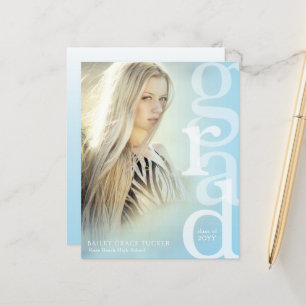 GRAD Overlay Budget Blue Graduation Announcement