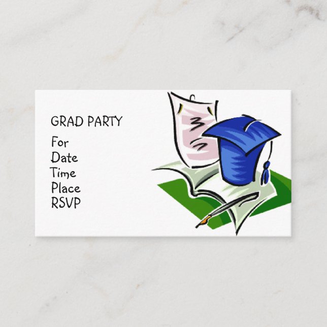 GRAD PARTY - Customise Enclosure Card (Front)
