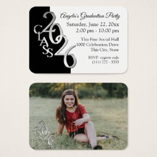 Grad Party Mini Pocket Photo Insert Card 2026