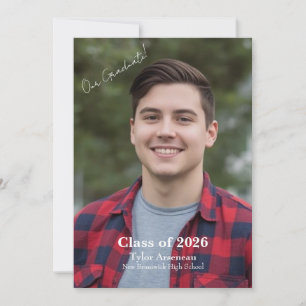 Grad Party Photo Invitation Personalise