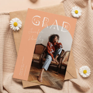 GRAD Peach Arch Mystical Graduation Announcement