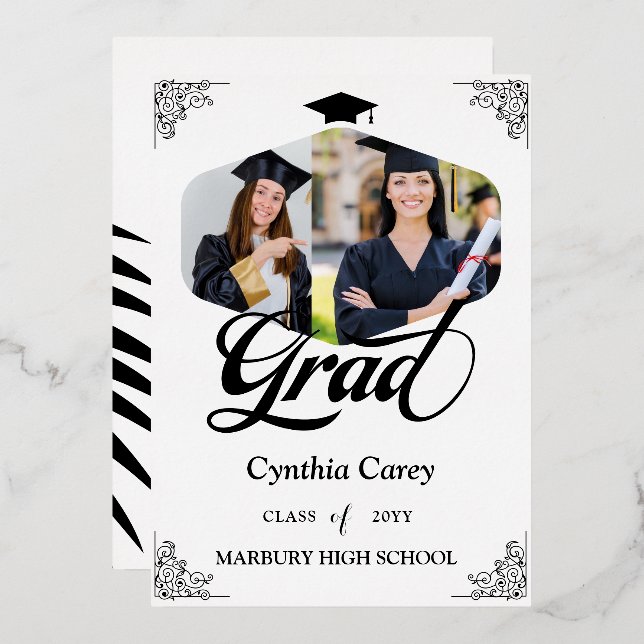 Grad Photo Collage Announcement (Front/Back)
