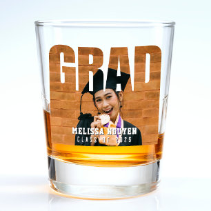 Grad Photo Graduation Shot Glass