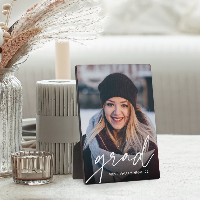 Grad Script Overlay | Graduation Photo Vertical Plaque (Creator Uploaded)