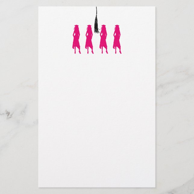 Grad Silhouette Stationery (Front)