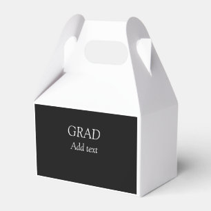 Grad simple minimal graduation elegant modern typo favour box