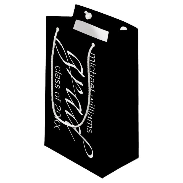 grad small gift bag (Front Angled)