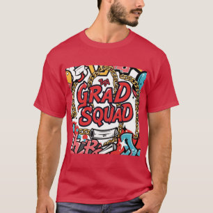 Grad Squad Hip-Hop Graffiti Graduation Mens Tshirt