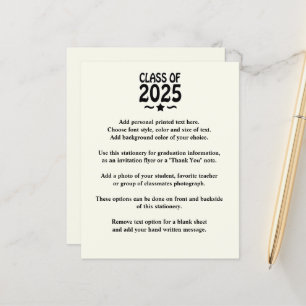 Grad Star Class of 2025 Graduation Announcement